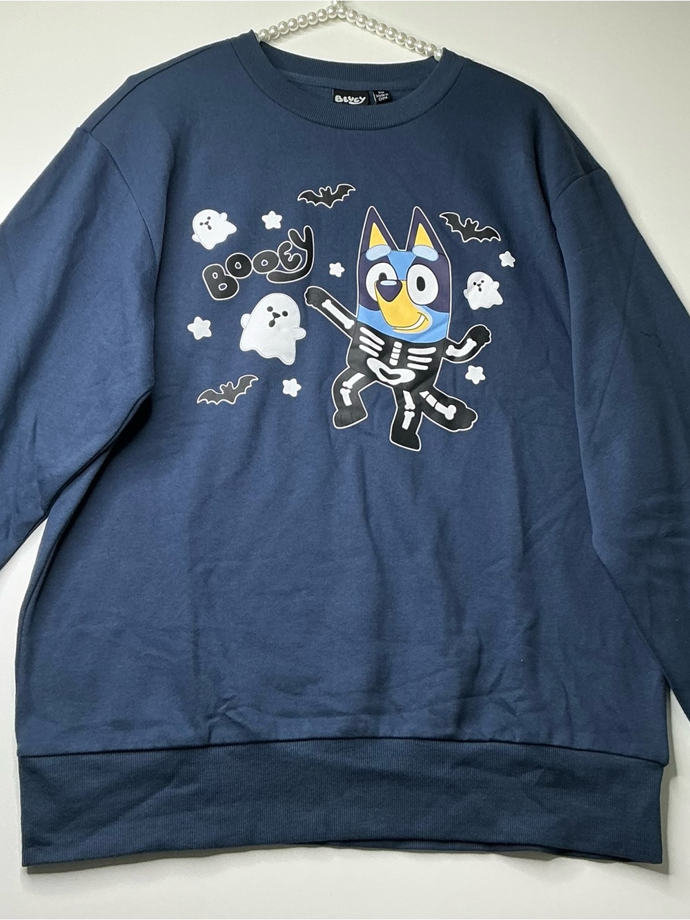 Bluey Pullover Sweater Long Sleeve Halloween Crewneck Graphic Unisex S New